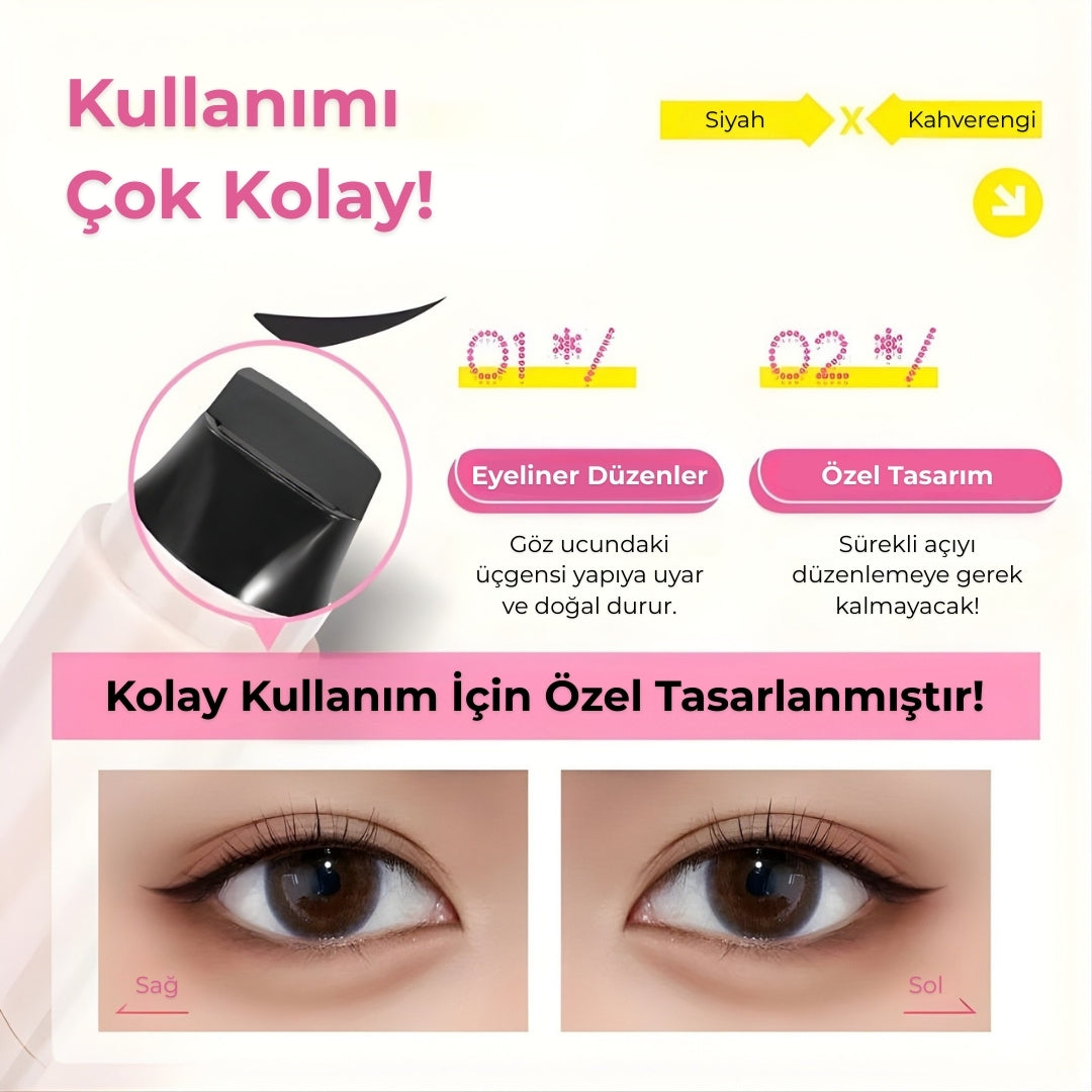 Hızlı ve Simetrik Eyeliner Stamp