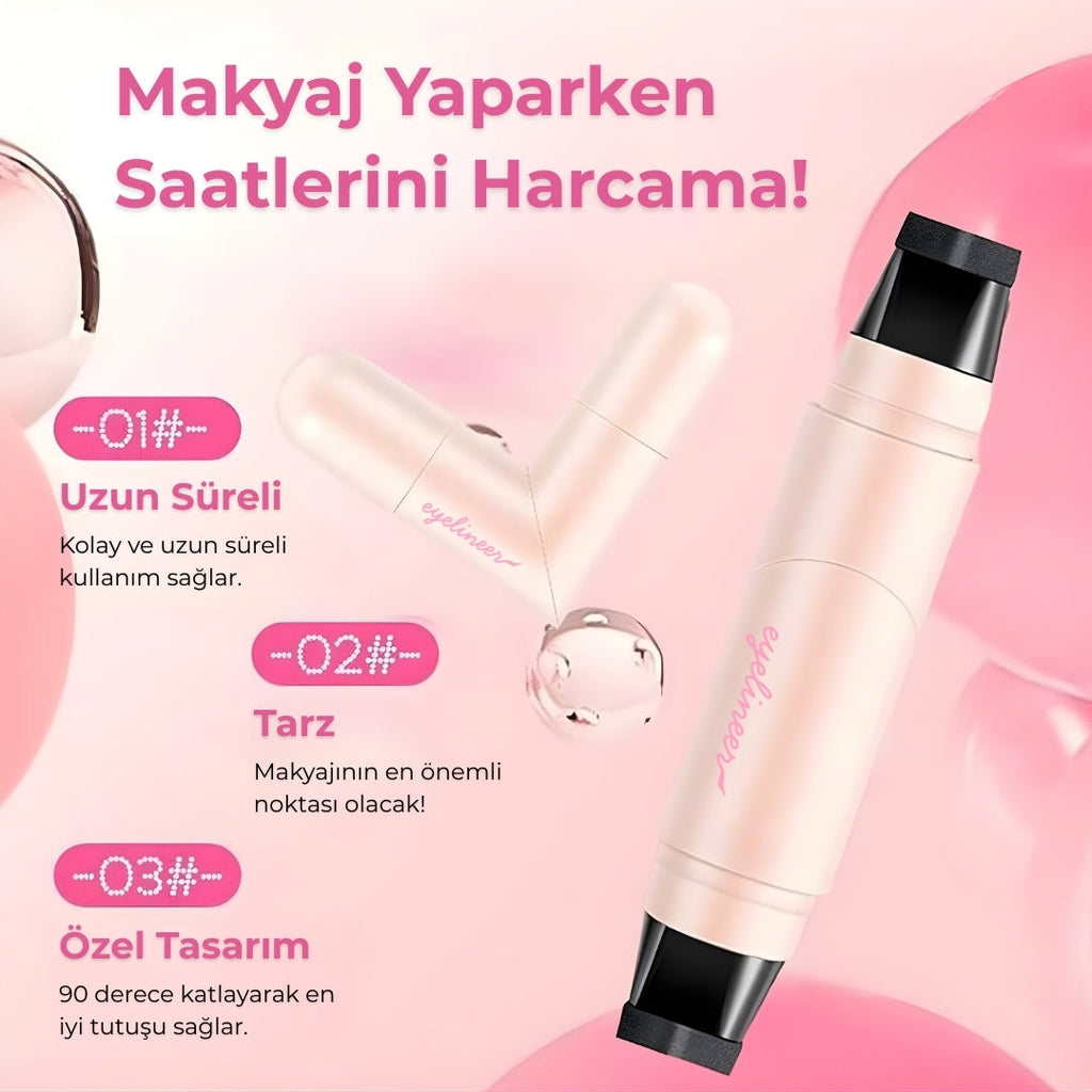 Hızlı ve Simetrik Eyeliner Stamp