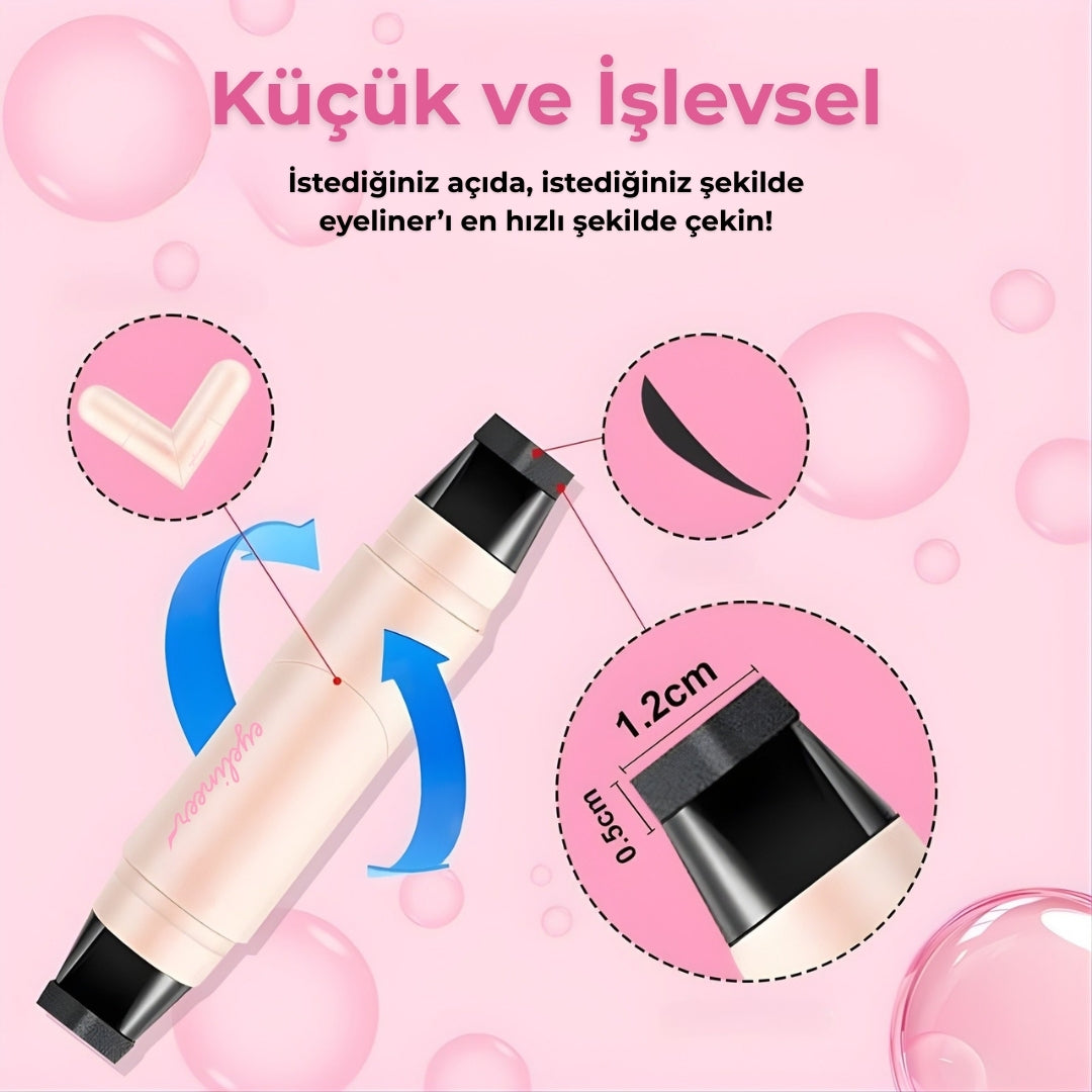Hızlı ve Simetrik Eyeliner Stamp