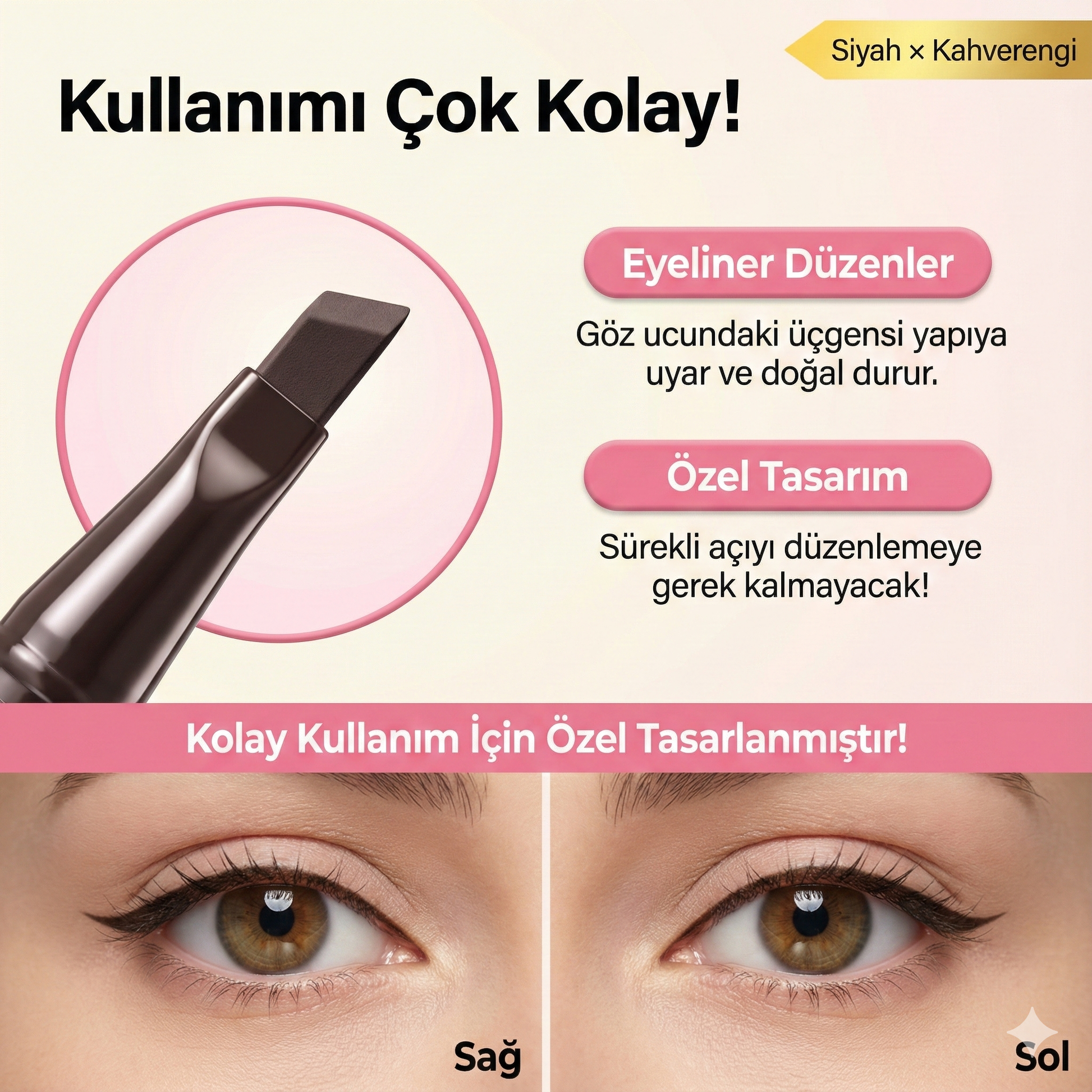 Hızlı ve Simetrik Eyeliner Stamp