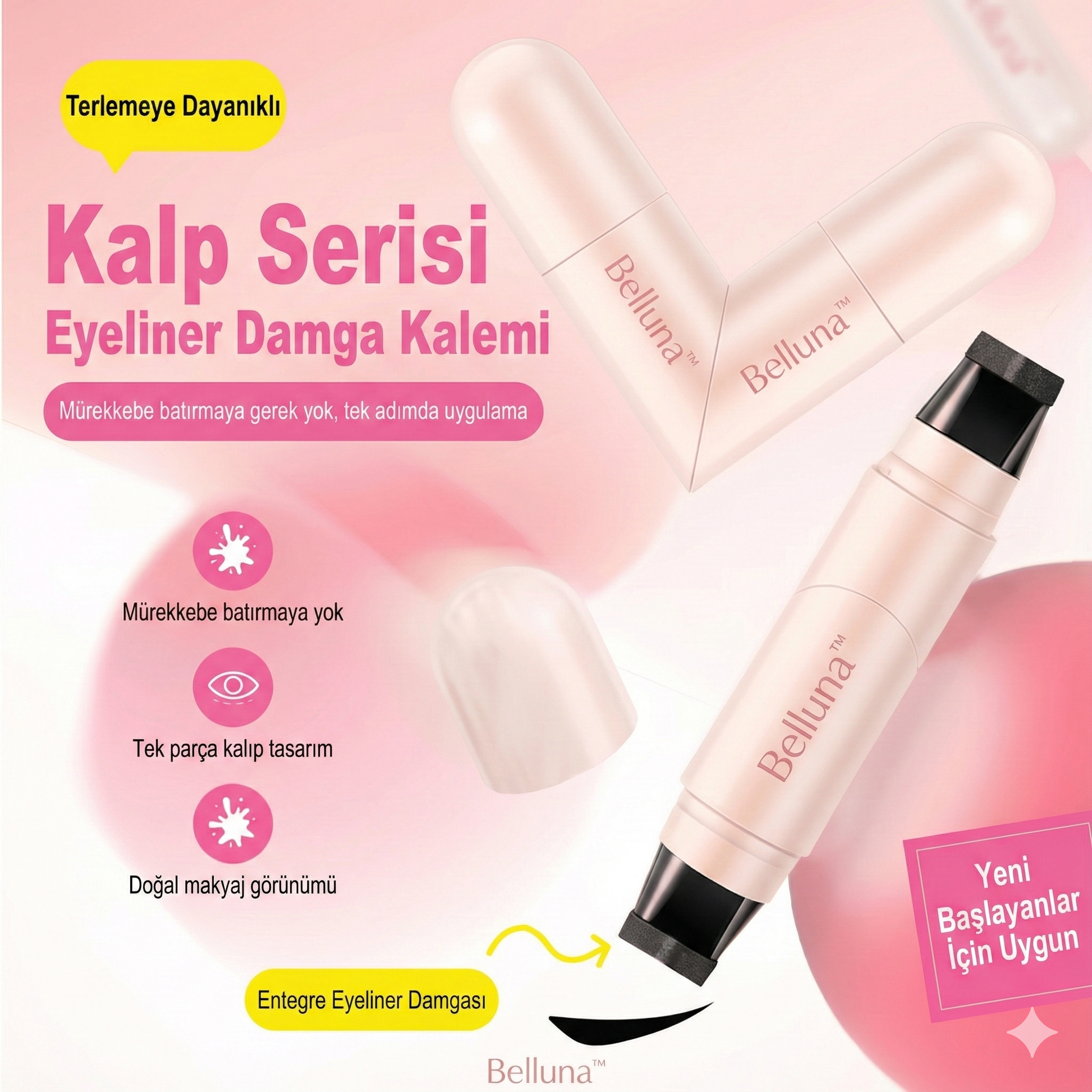 Hızlı ve Simetrik Eyeliner Stamp