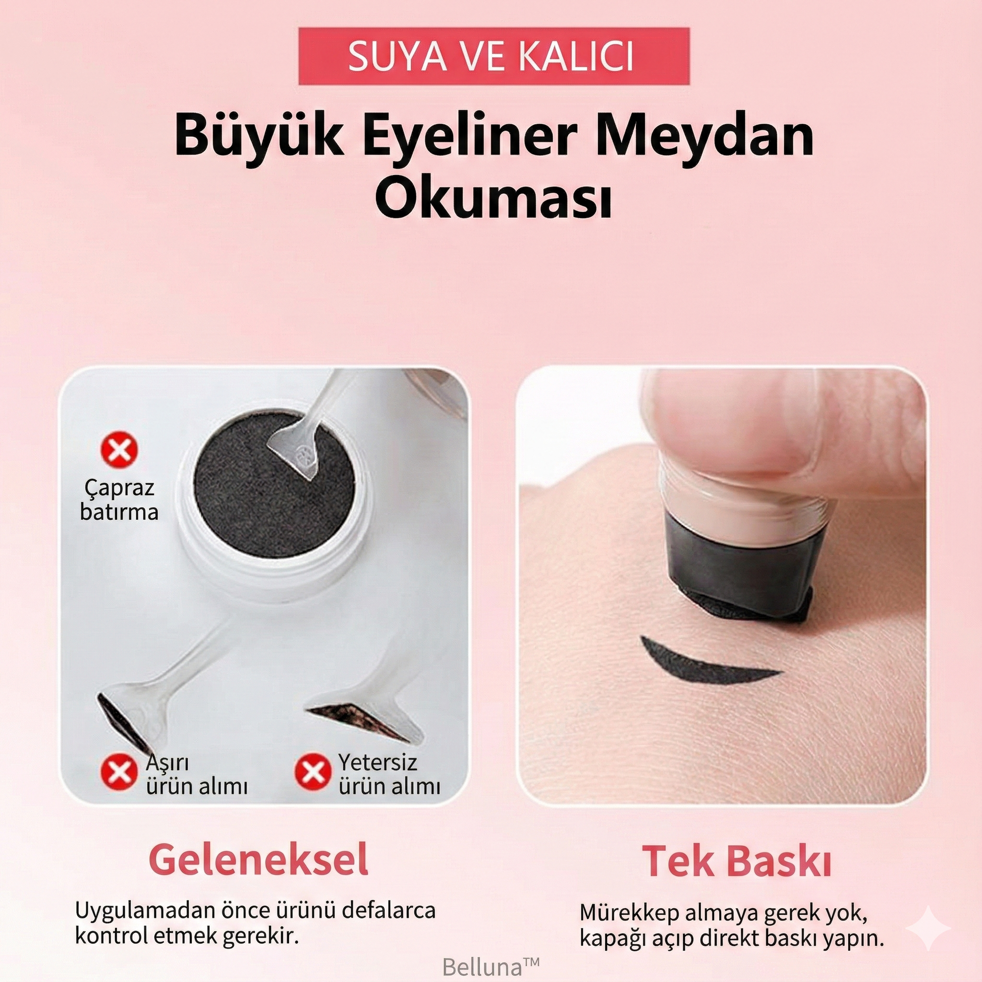 Hızlı ve Simetrik Eyeliner Stamp
