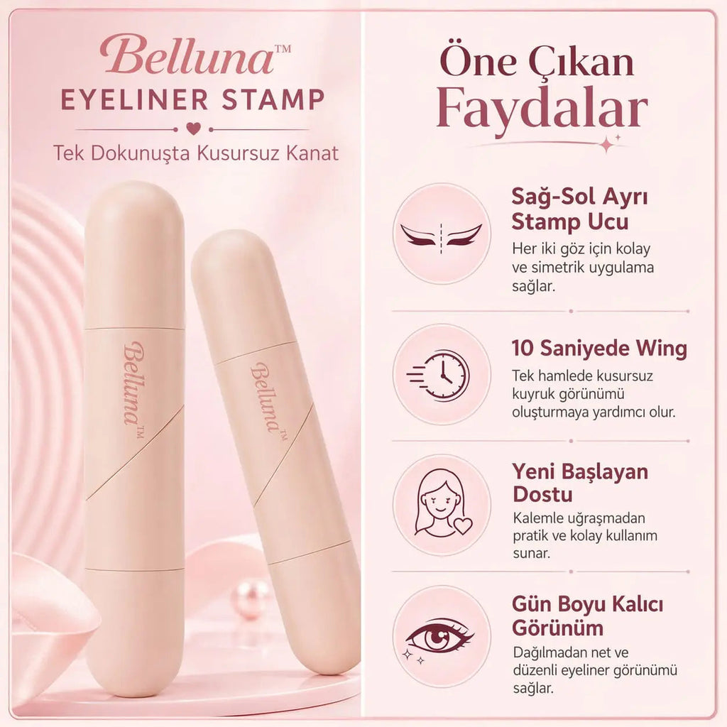 Belluna Eyeliner Stamp – İnce liner ucu ile çizgi detayı