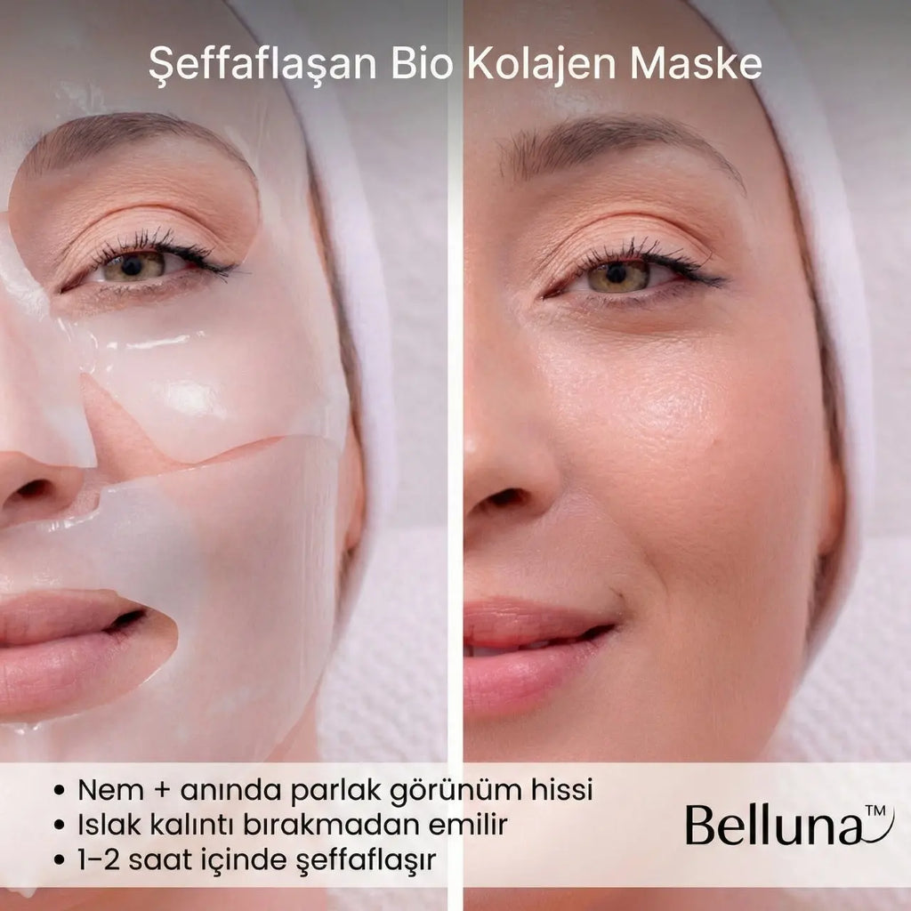 Şeffaflaşan Bio Kolajen Maske