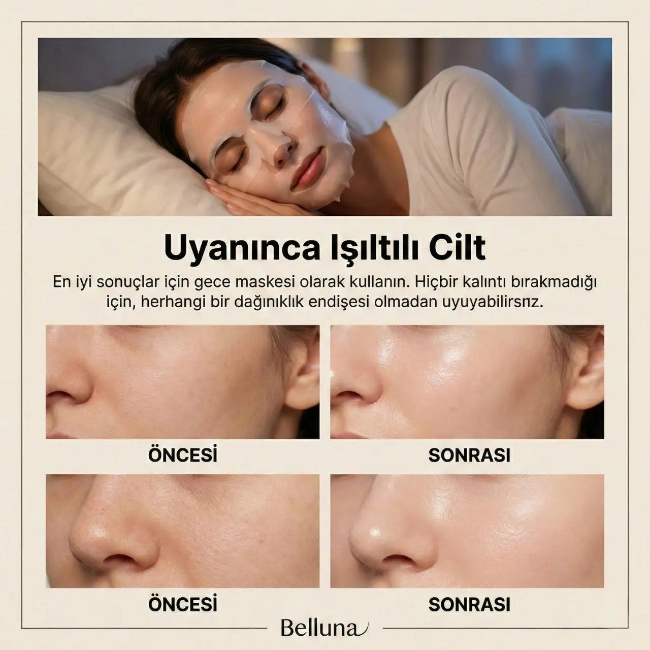 Şeffaflaşan Bio Kolajen Maske