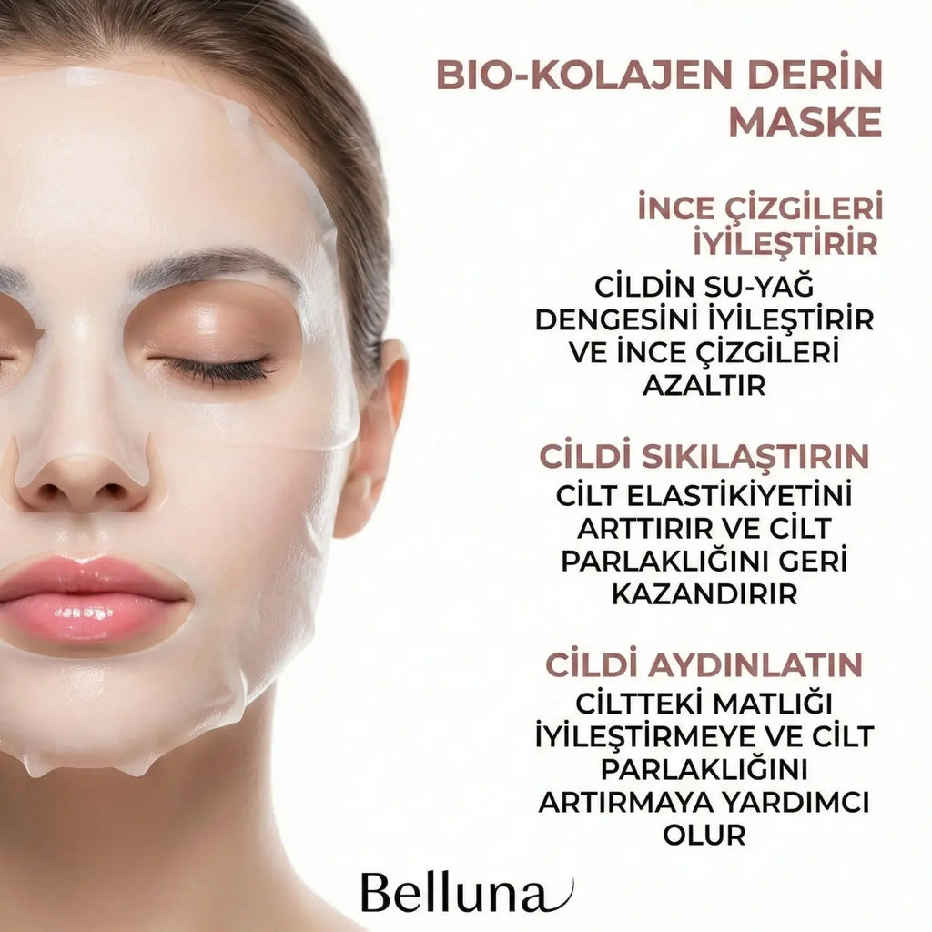 Şeffaflaşan Bio Kolajen Maske