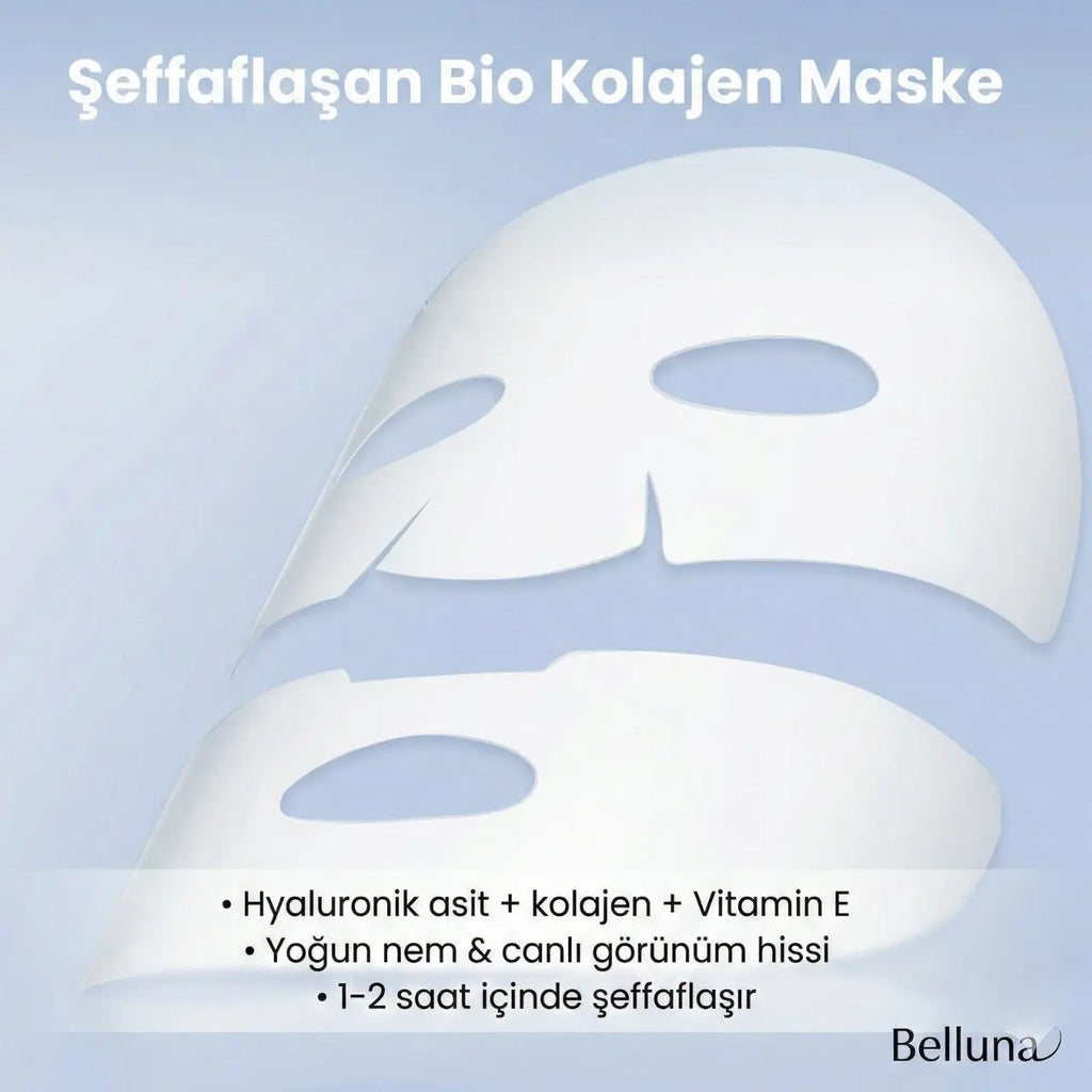 Şeffaflaşan Bio Kolajen Maske