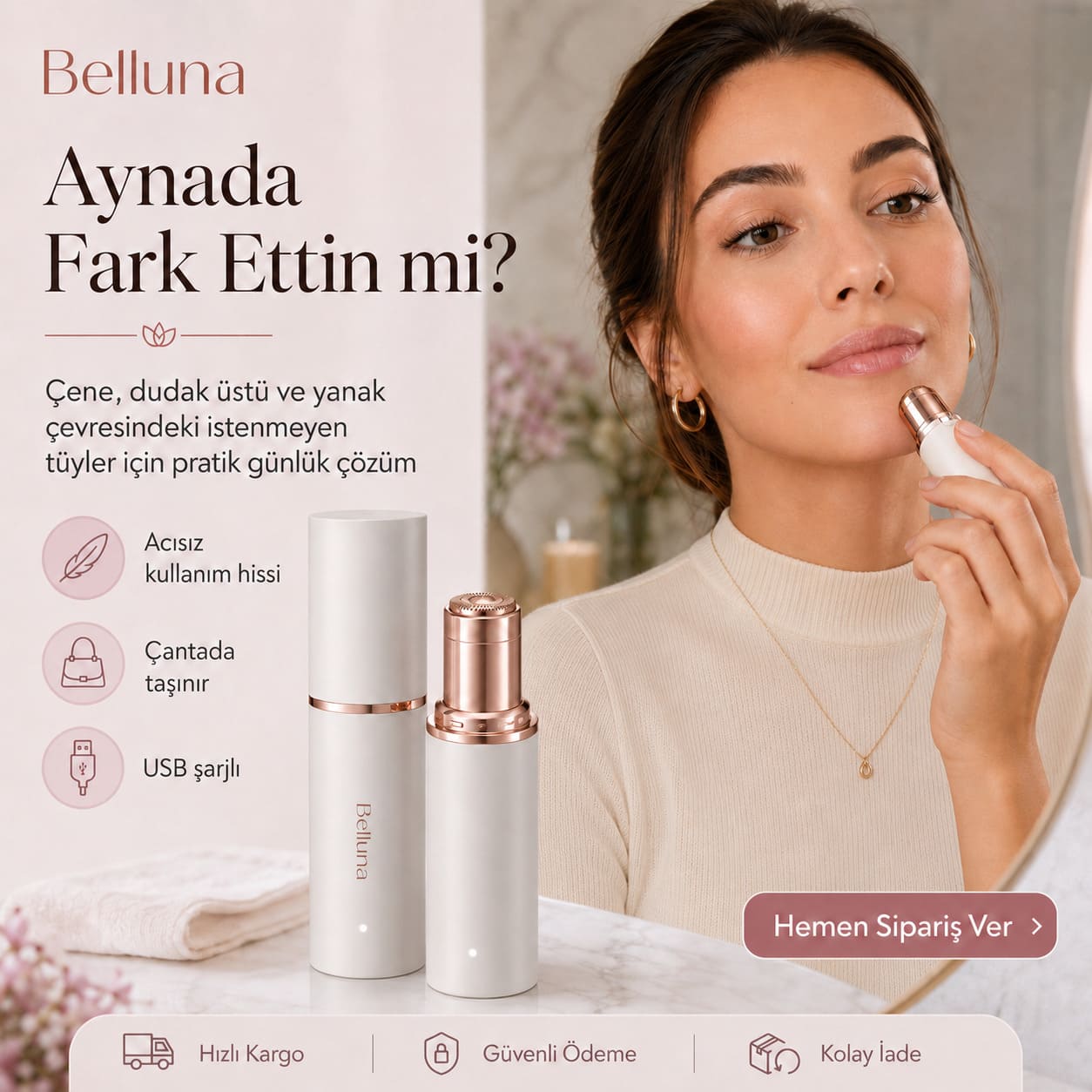 Belluna™ Hassas Tüy Alıcı